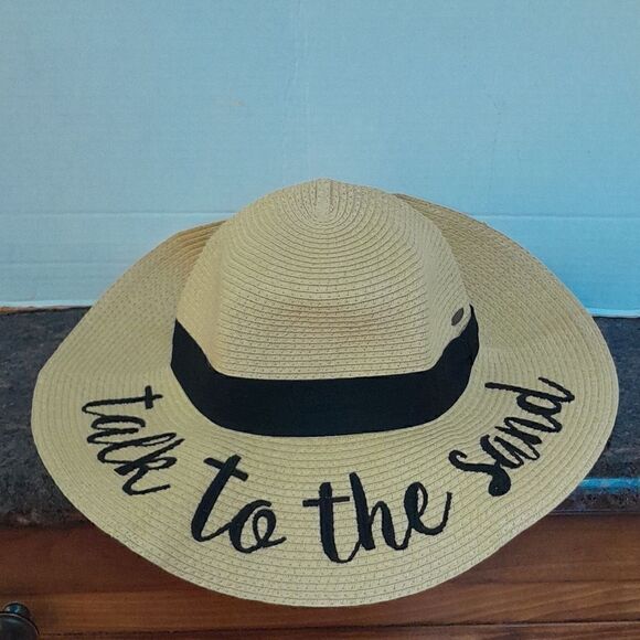 C.C. Folding Adjustible Hat..New..."Talk To The Sand" - Picture 1 of 5